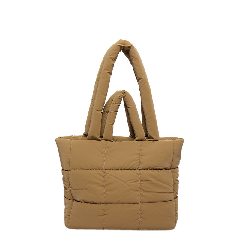 2025 ZLLKL Korean version of fashion cotton clothes tote bag popular new simple large-capacity shoulder bag personalized Popular-style cotton clothes shopping bag