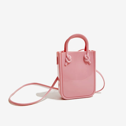ZLLKL 2025 Bohao PVC Barbie Jelly Bag Macaron Mini Handbag Fashion Versatile Summer Women's Crossbody Bag Customization