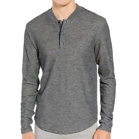 ZLLKL 2025 men's long-sleeved crew neck T-shirt, Popular trade men's bottoming shirt men's autumn Popular trade Henry t-shirt men's wholesale