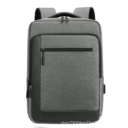 Cross-Border Backpack Men's High-Grade Large Capacity Commuter Backpack Schoolbag Business Backpack New Computer Bag