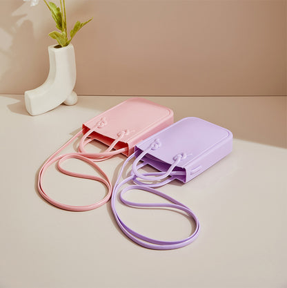 ZLLKL 2025 Bohao PVC Barbie Jelly Bag Macaron Mini Handbag Fashion Versatile Summer Women's Crossbody Bag Customization