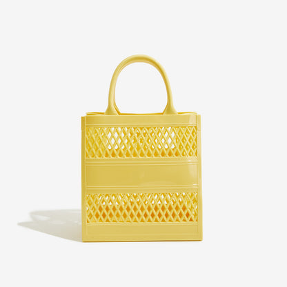 ZLLKL 2025 Bohao PVC Barbie jelly bag fashionable versatile soft handle vegetable basket dirt-resistant and easy to wash summer portable women's bag Popular trade
