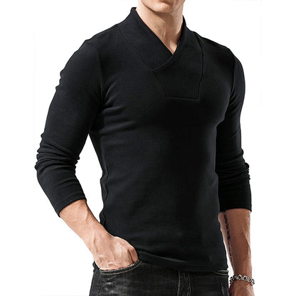 ZLLKL 2025 Popular, , autumn and winter turtleneck warm bottoming shirt Popular trade men's long-sleeved t-shirt thickened t-shirt top men's wholesale