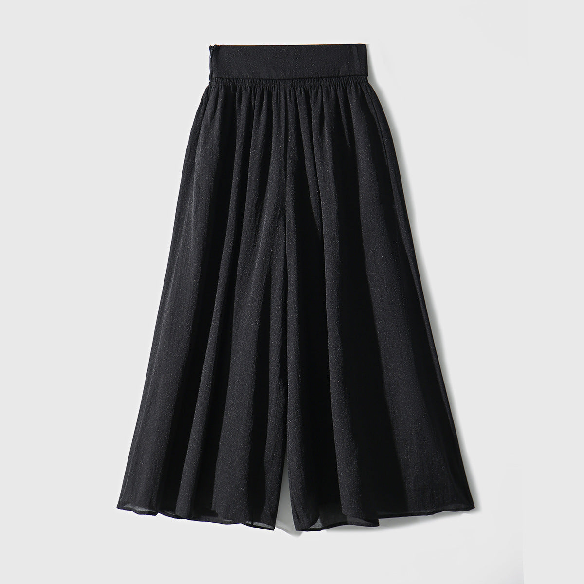 2025 Natural fiber lyocell, cool wide-leg culottes, Japanese literary and artistic style swinging pants design sense skirt women's clothing