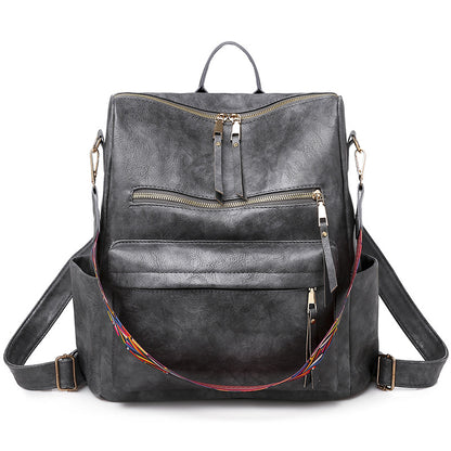 2025 2025 new backpack cute female PU retro home mommy bag, backpack large capacity, girls backpack