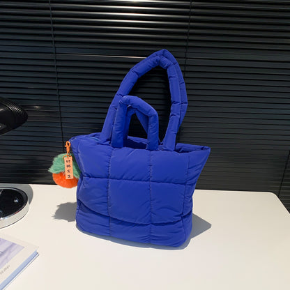 2025 ZLLKL Korean version of fashion cotton clothes tote bag popular new simple large-capacity shoulder bag personalized Popular-style cotton clothes shopping bag