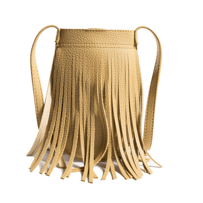 ZLLKL 2025New  simple small bag women's bag retro fringed mobile phone bag women's Korean version bag niche design small satchel