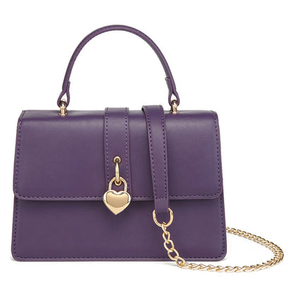 ZLLKL 2025 Bohao pu women's bag popular new practical shoulder messenger bag women's premium love lock chain portable envelope bag