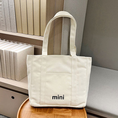2025 ZLLKL Korean version of canvas tote bag popular new fashion and leisure simple shoulder bag versatile large-capacity student shopping bag