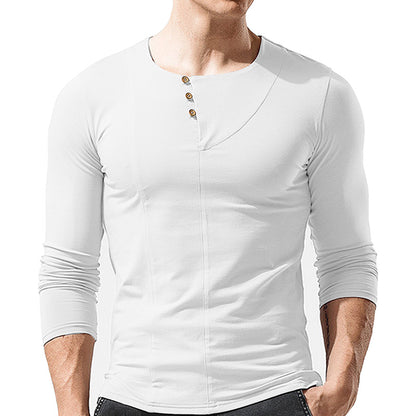 ZLLKL 2025 men's long-sleeved crew neck T-shirt, men's bottoming shirt, Popular trade men's t-shirt,  popular clothes wholesale