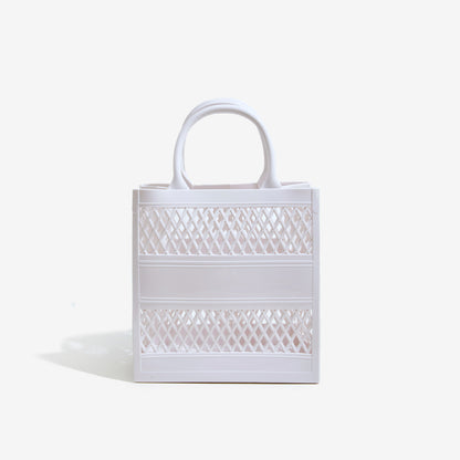ZLLKL 2025 Bohao PVC Barbie jelly bag fashionable versatile soft handle vegetable basket dirt-resistant and easy to wash summer portable women's bag Popular trade
