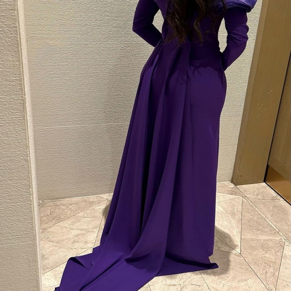 popular autumn and winter new New Popular trade women's clothing independent station ebay sexy trailing lace ball evening dress