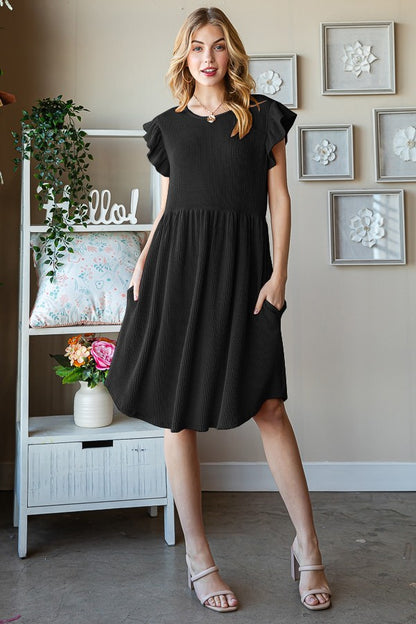 ZllKl  European and American Women's Clothing ebay  New Fashionable Stringy Selvedge round Neck Solid Color Little-Girl Style Clothes Mini Dress