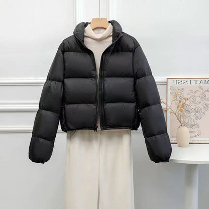 winter new Kendou style thickened stand-up neck cotton coat women's short fashion small cotton coat