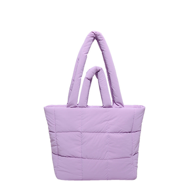 2025 ZLLKL Korean version of fashion cotton clothes tote bag popular new simple large-capacity shoulder bag personalized Popular-style cotton clothes shopping bag