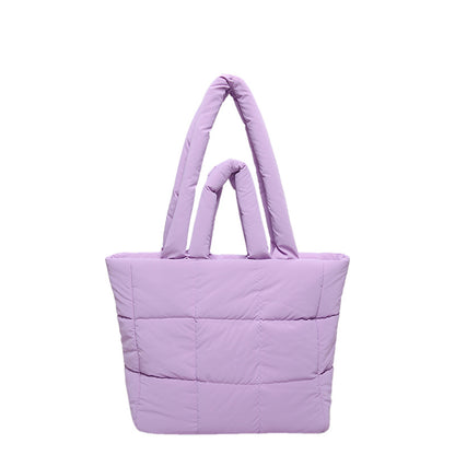 2025 ZLLKL Korean version of fashion cotton clothes tote bag popular new simple large-capacity shoulder bag personalized Popular-style cotton clothes shopping bag