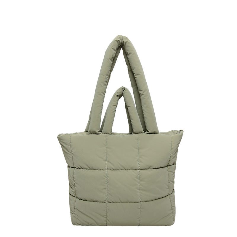 2025 ZLLKL Korean version of fashion cotton clothes tote bag popular new simple large-capacity shoulder bag personalized Popular-style cotton clothes shopping bag