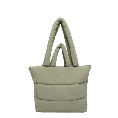 2025 ZLLKL Korean version of fashion cotton clothes tote bag popular new simple large-capacity shoulder bag personalized Popular-style cotton clothes shopping bag