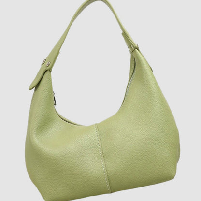 ZLLKL 2025 Korean version of casual lychee pattern armpit bag women's popular fashion casual soft leather dumpling bag simple shoulder portable women's bag