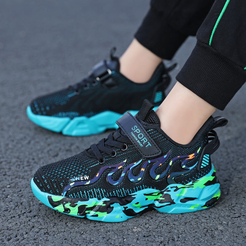 ZllKl  Factory Batch Dad Shoes Primary School Students Mesh Breathable Mesh Shoes Foreign Trade Boy Shoes Summer Children Sneaker Middle and Big Children