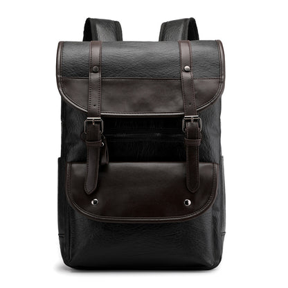 2025 backpack men's trend retro men's business computer backpack travel large capacity waterproof leather backpack