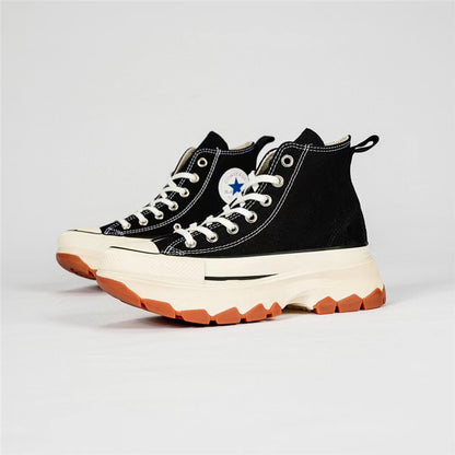 ZllKl Putian Pure Original Allstar Canvas Shoes 100 Th Anniversary Platform Dad Shoes Men's and Women's Casual All-Matching Heightened Sneakers