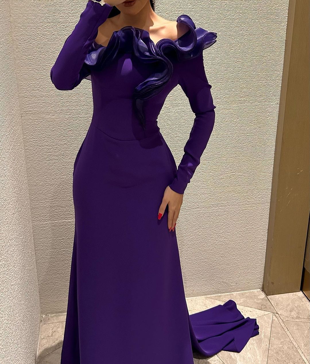 popular autumn and winter new New Popular trade women's clothing independent station ebay sexy trailing lace ball evening dress