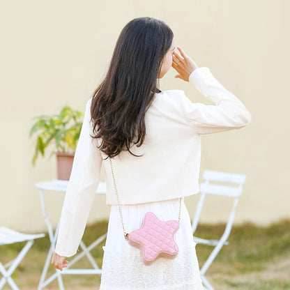 ZLLKL 2025 Bo Hao, Xiaoxiangfeng PVC Pentagon Barbie Jelly Bag, Fashion Versatile Rhombus Bag, Dirty and Easy to Wash, Summer Female Oblique Span