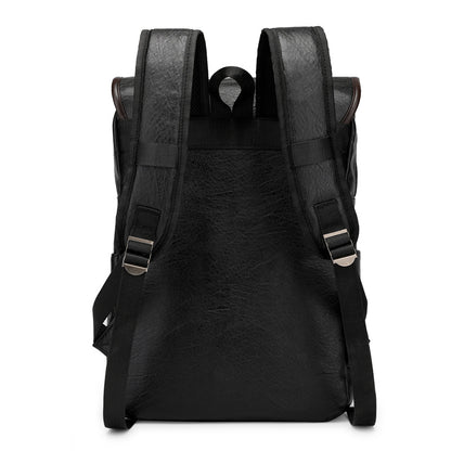 2025 backpack men's trend retro men's business computer backpack travel large capacity waterproof leather backpack