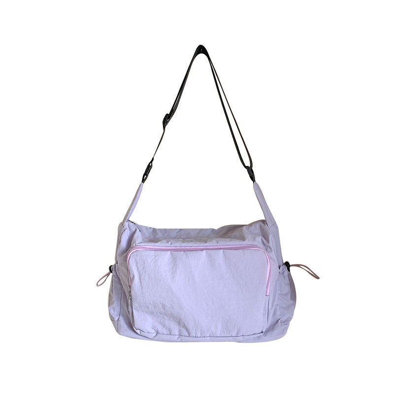 2025 ZLLKL Korean version of fashion nylon shoulder bag popular new versatile casual simple shoulder bag large capacity lightweight messenger bag