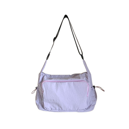 2025 ZLLKL Korean version of fashion nylon shoulder bag popular new versatile casual simple shoulder bag large capacity lightweight messenger bag