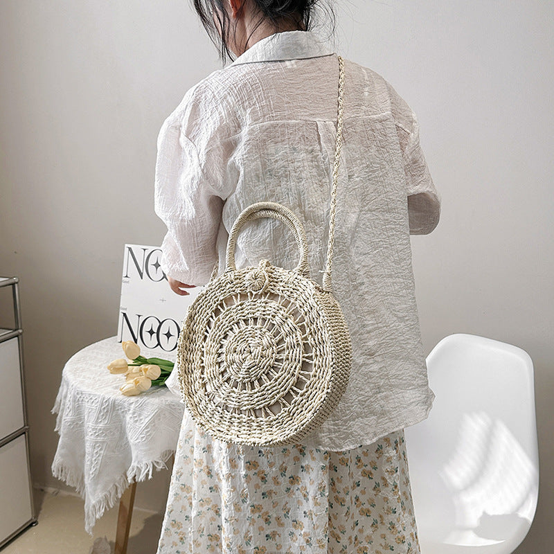 ZLLKL 2025Bag women's  new high-grade texture woven straw bag, Popular temperament, large-capacity hand-carried shoulder messenger bag