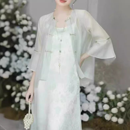 2025 The improved version can be opened with buckle light and thin top, Popular style small suspender, simple two-piece set, new in spring and summer popular