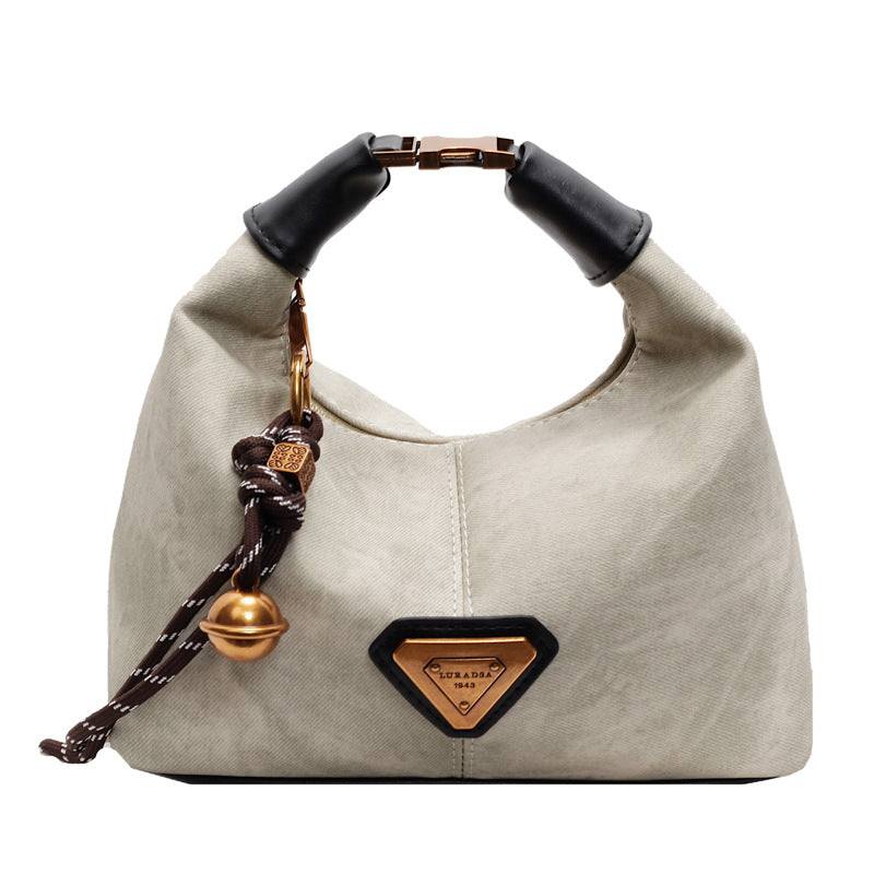 ZLLKL 2025 Hand carry retro matte dumpling bag women's popular new trend fashion versatile shoulder bag high sense casual women's bag