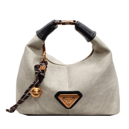 ZLLKL 2025 Hand carry retro matte dumpling bag women's popular new trend fashion versatile shoulder bag high sense casual women's bag