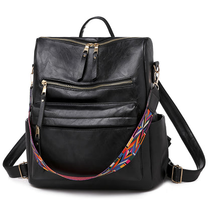 2025 2025 new backpack cute female PU retro home mommy bag, backpack large capacity, girls backpack