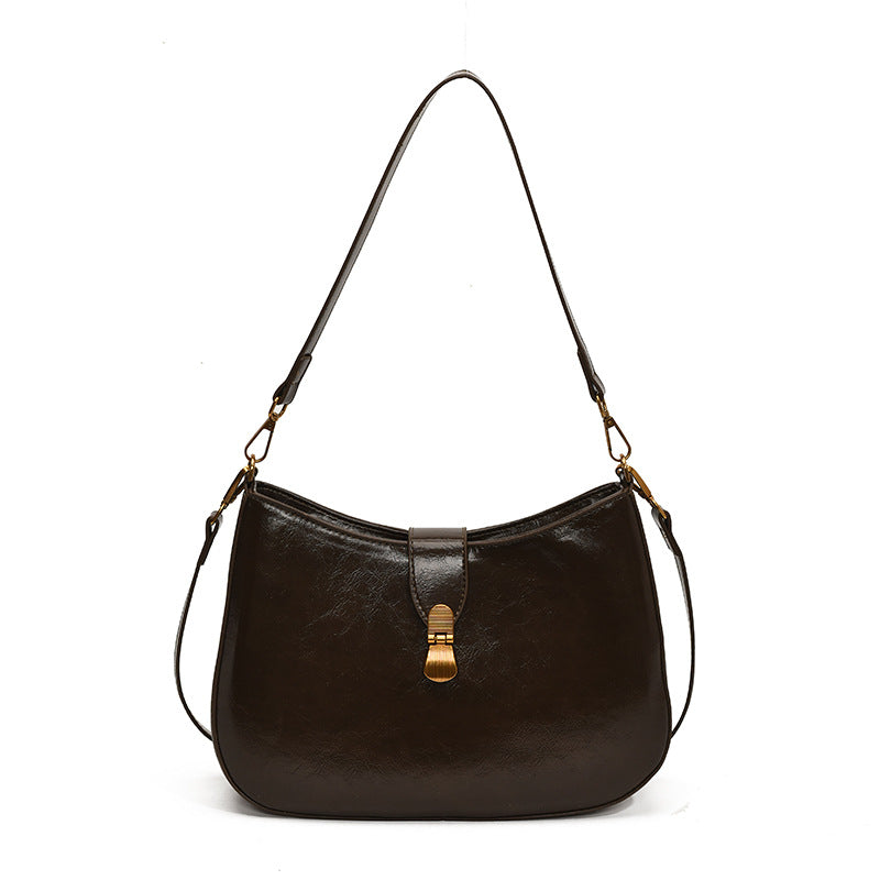 ZLLKL 2025 Korean niche design fashionable and versatile work commuter bag women's popular new retro casual shoulder armpit bag