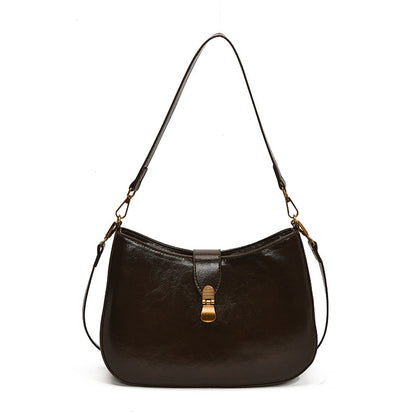 ZLLKL 2025 Korean niche design fashionable and versatile work commuter bag women's popular new retro casual shoulder armpit bag