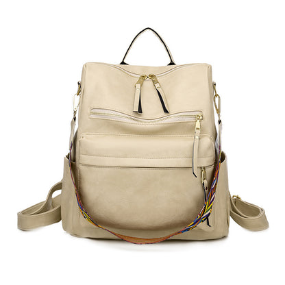 2025 2025 new backpack cute female PU retro home mommy bag, backpack large capacity, girls backpack