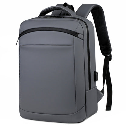 2025 new business backpack versatile men's anti-splashing computer backpack men's leather film large-capacity student schoolbag