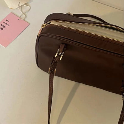ZLLKL 2025 Bag women popular Xiaohongshu popular portable Boston bag high sense retro shoulder underarm bag method stick bag