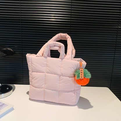 2025 ZLLKL Korean version of fashion cotton clothes tote bag popular new simple large-capacity shoulder bag personalized Popular-style cotton clothes shopping bag