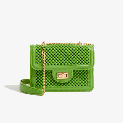 ZLLKL 2025 Bohao, trendy PVC Barbie jelly bag, soft leather texture, fashionable and versatile single shoulder women's bag, large-capacity bag customization