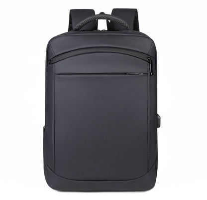 2025 new business backpack versatile men's anti-splashing computer backpack men's leather film large-capacity student schoolbag