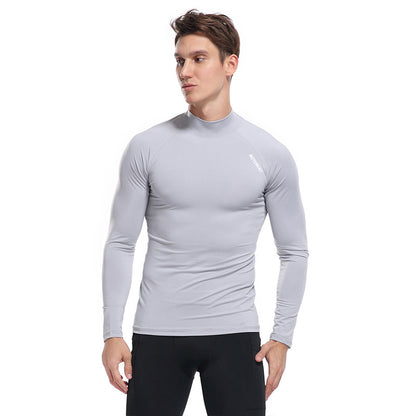 ZLLKL 2025 Outdoor quick-drying clothes, tight-fitting men's long-sleeved sportswear, light pressure, comfortable and breathable gym clothes, quick-drying men's t-shirt.
