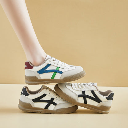 2025 spring white shoes new Korean version ins female students platform heightening sports board shoes casual street shot XFX62