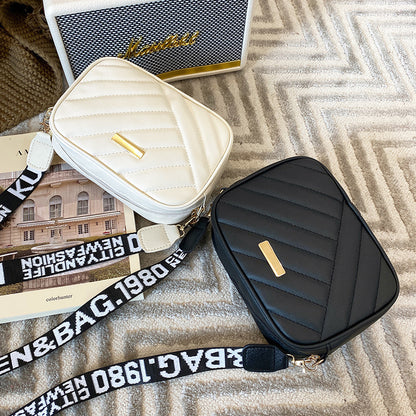 ZllKl   New Fashion Rolling Camera Bag Rhombus Crossbody Bag Women's New Storage Bag One Shoulder Phone Bag Wholesale