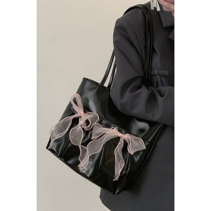 ZLLKL 2025 Korean niche design bow large-capacity bag women's  new trendy fashion tote bag underarm bag