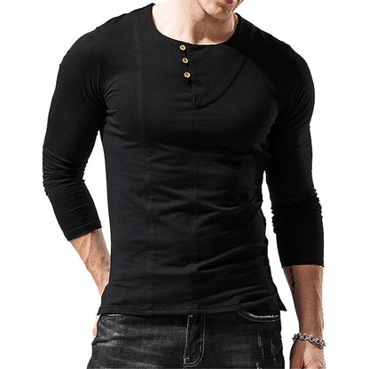 ZLLKL 2025 men's long-sleeved crew neck T-shirt, men's bottoming shirt, Popular trade men's t-shirt,  popular clothes wholesale