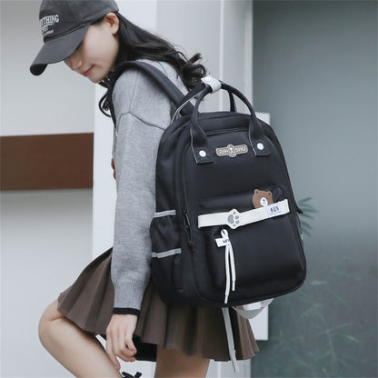 Backpack Men's and Women's Ins Style Student Schoolbag High School Female College Student High School Student Cross-Border Bag Large-Capacity Backpack